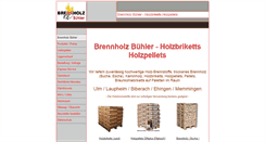 Desktop Screenshot of brennholz-laupheim.de