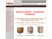 Tablet Screenshot of brennholz-laupheim.de